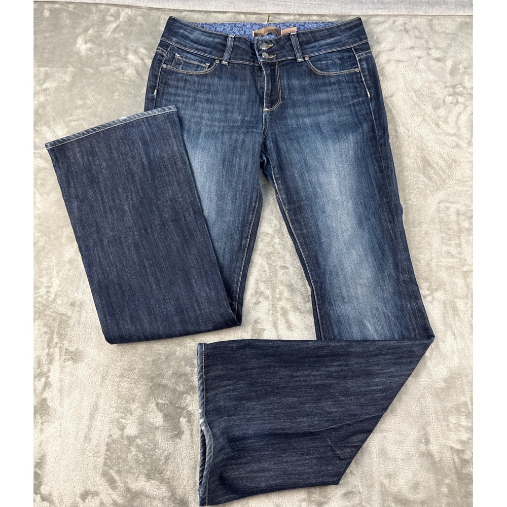 Paige Hidden Hills Bootcut Jeans Dark Wash Blue Denim Size 29 Made in USA